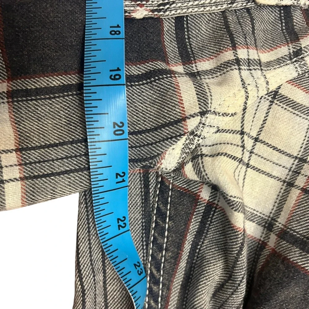 BKE Vintage 1967 Mens Plaid Western Shirt Long Sleeve Standard Fit Large